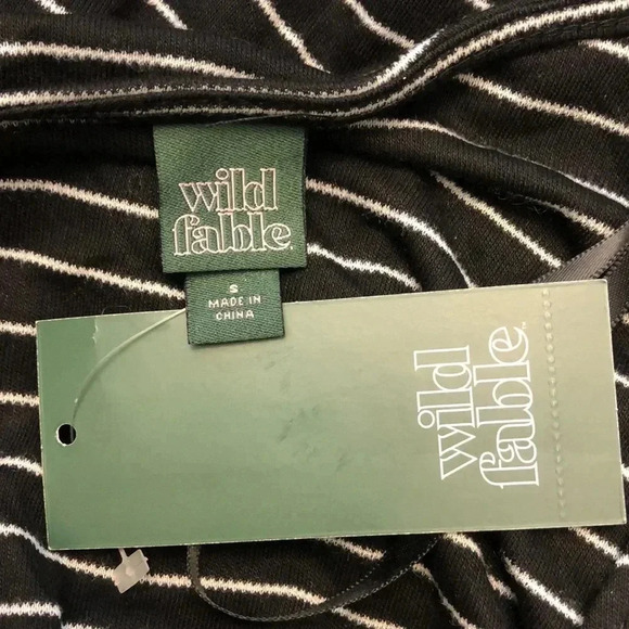 Wild Fable Striped Wrap Tie Crop Top- NWT - Picture 7 of 9